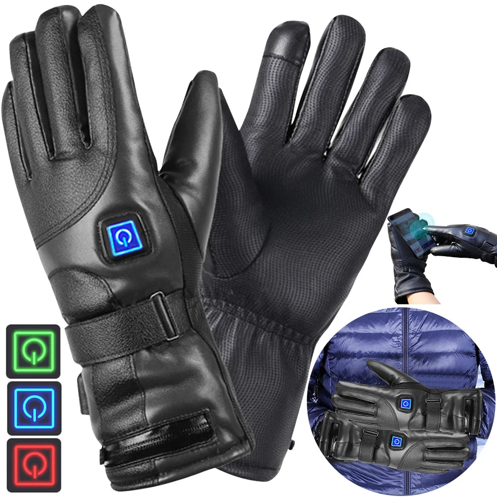Rechargeable Heated Gloves — 3 Temperature Levels