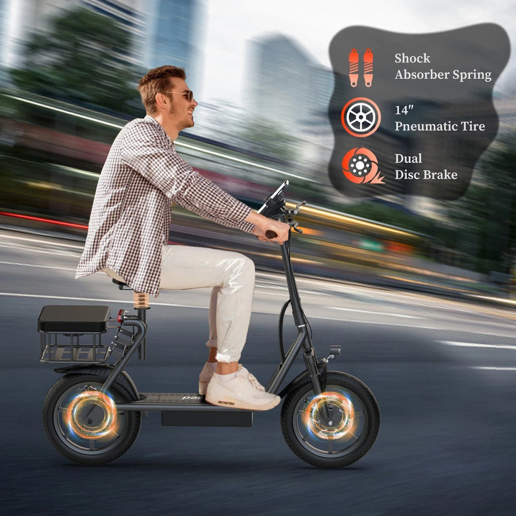 Compact Electric Bike 500W — 14" Wheels