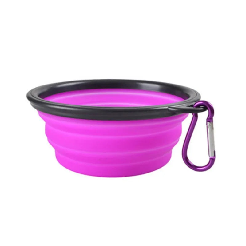 Collapsible Silicone Pet Bowl — Portable Food & Water