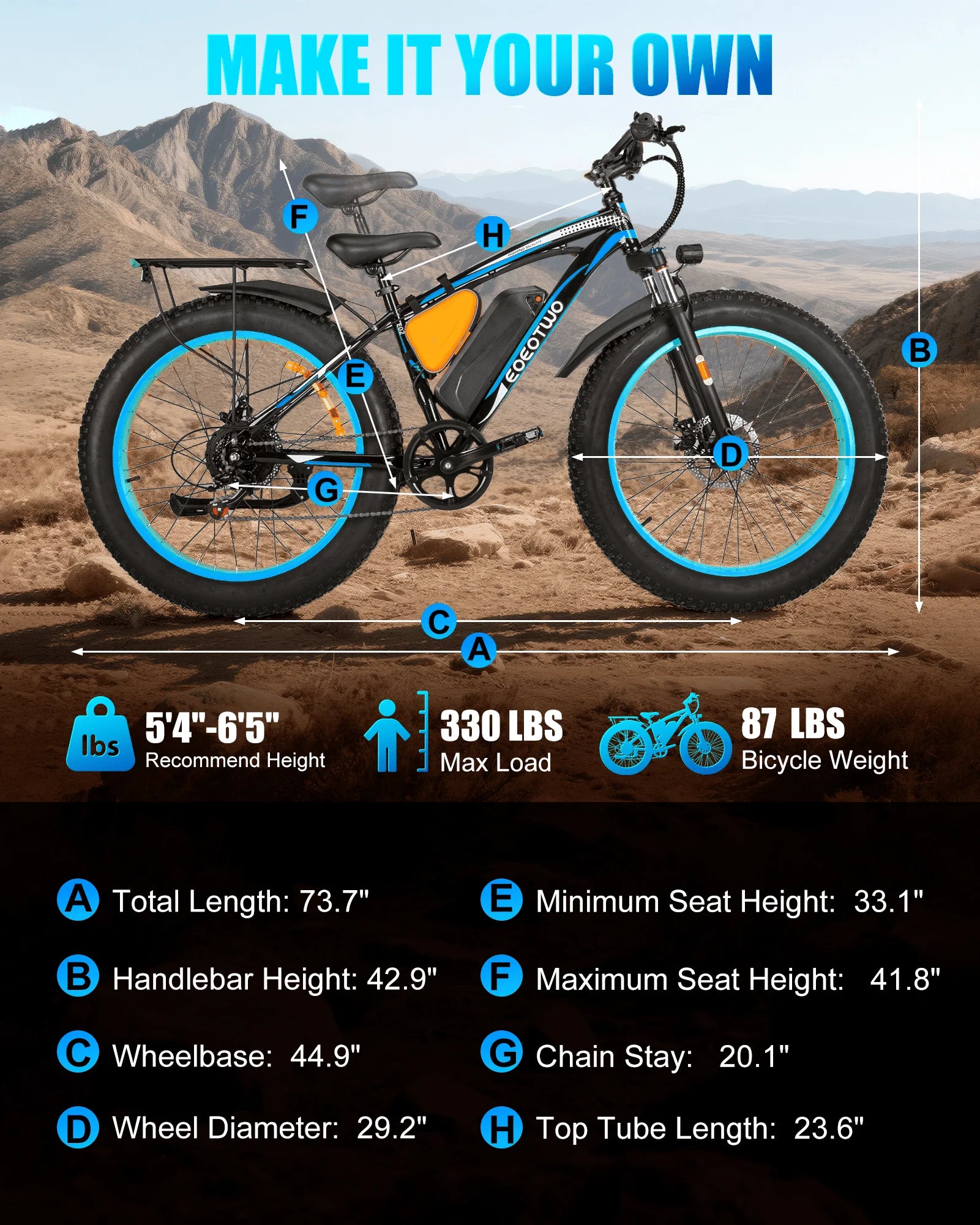 1500W Peak Electric Mountain Bike