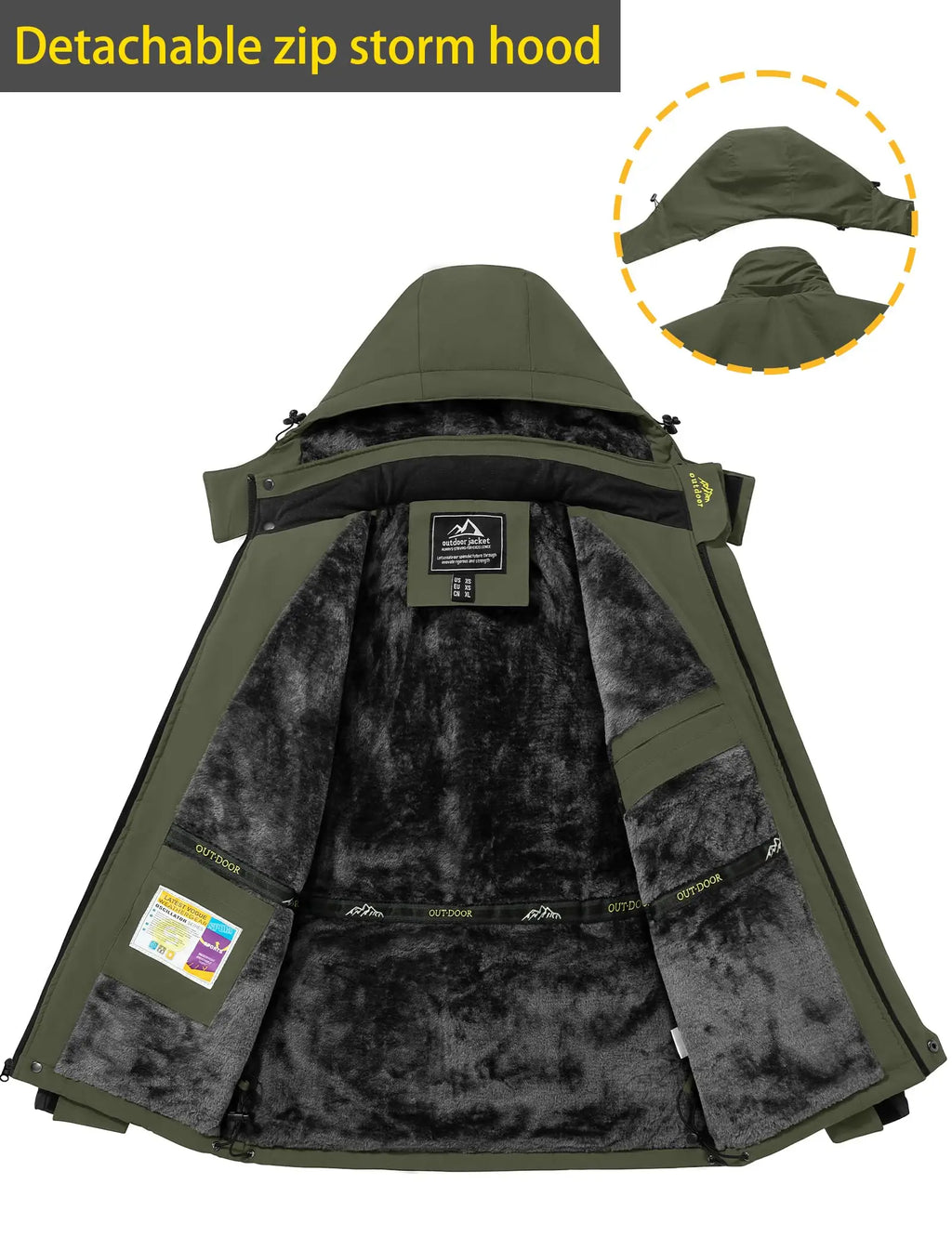 Men's Waterproof Ski Jacket — Winter Snow Ready