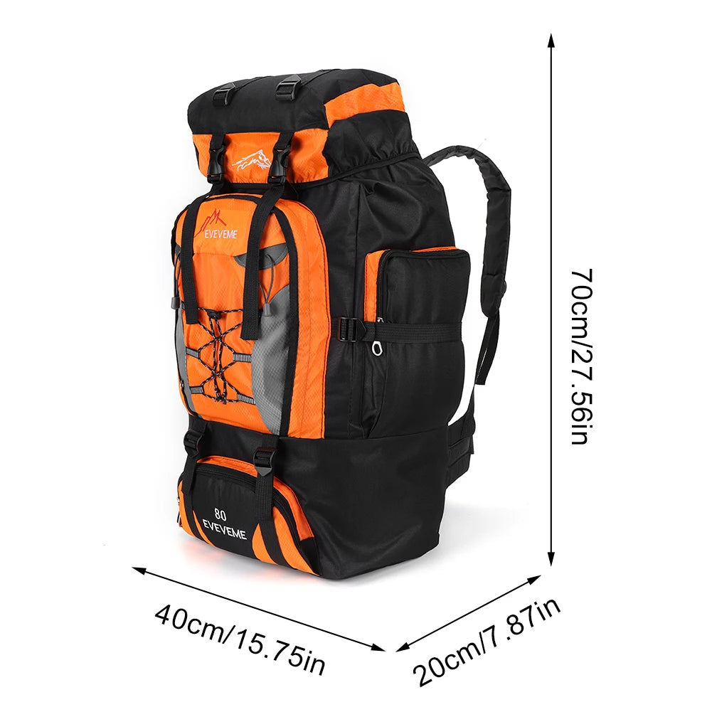 80L Mountaineering Backpack — Large Capacity