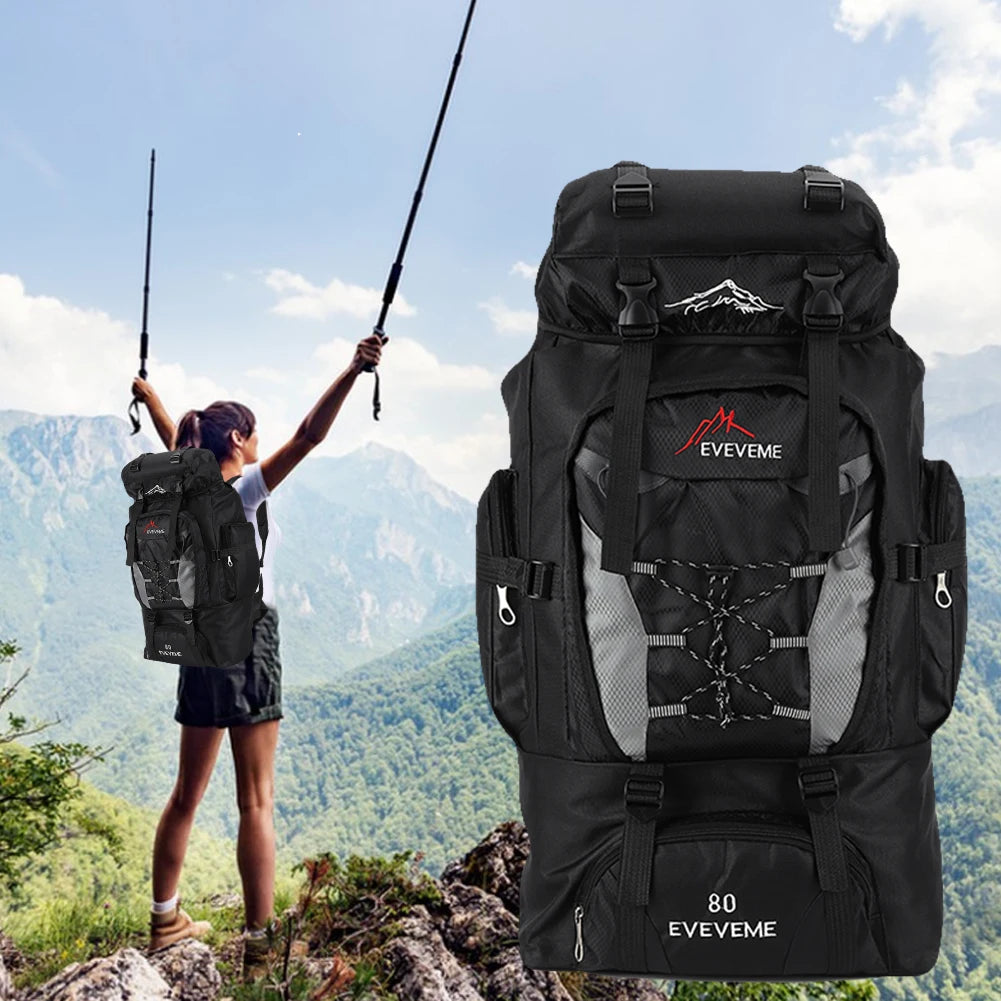 80L Mountaineering Backpack — Large Capacity