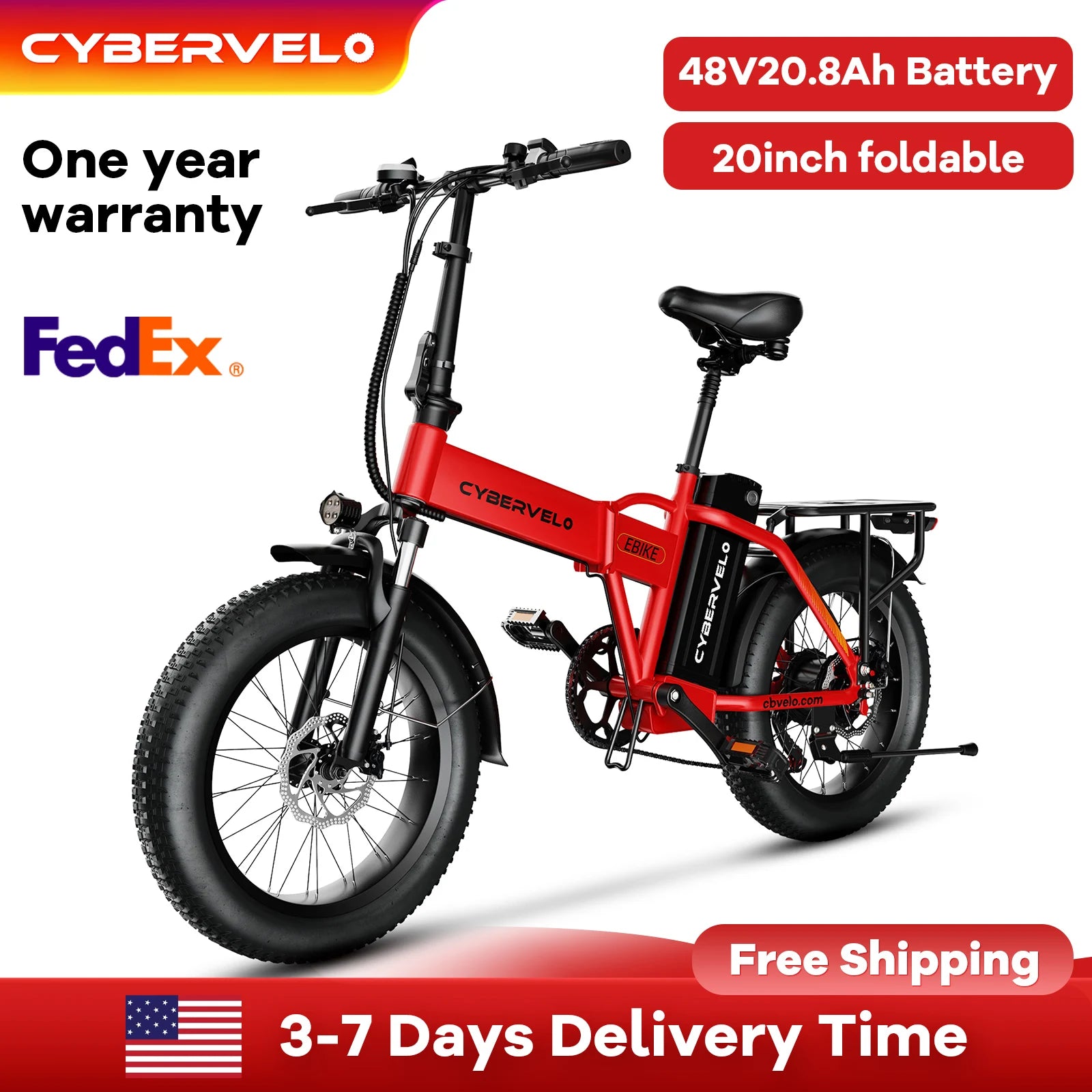Foldable Electric Bike 1000W — Compact Power