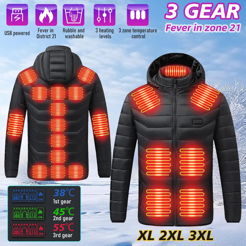 Heated Jacket — Smart Thermostat, 21 Heat Zones
