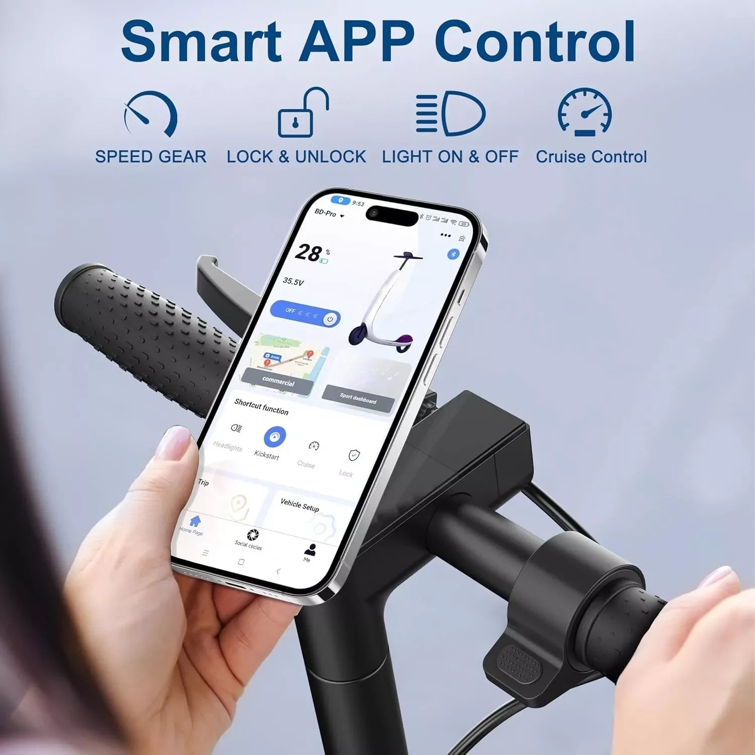 Electric Scooter 350W 19mph Max Speed 8.5inch tire Folding Electric Scooter 16miles Max