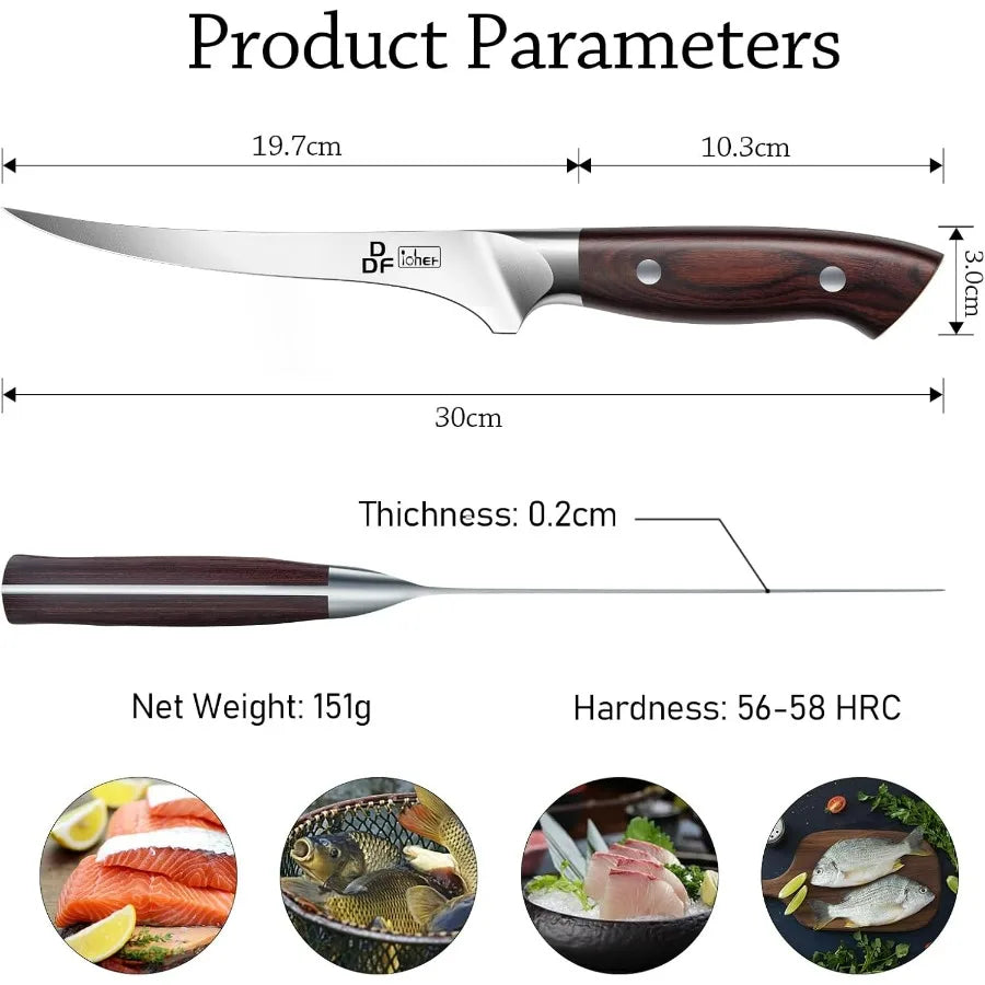 7" Fillet Knife — Professional Boning Knife