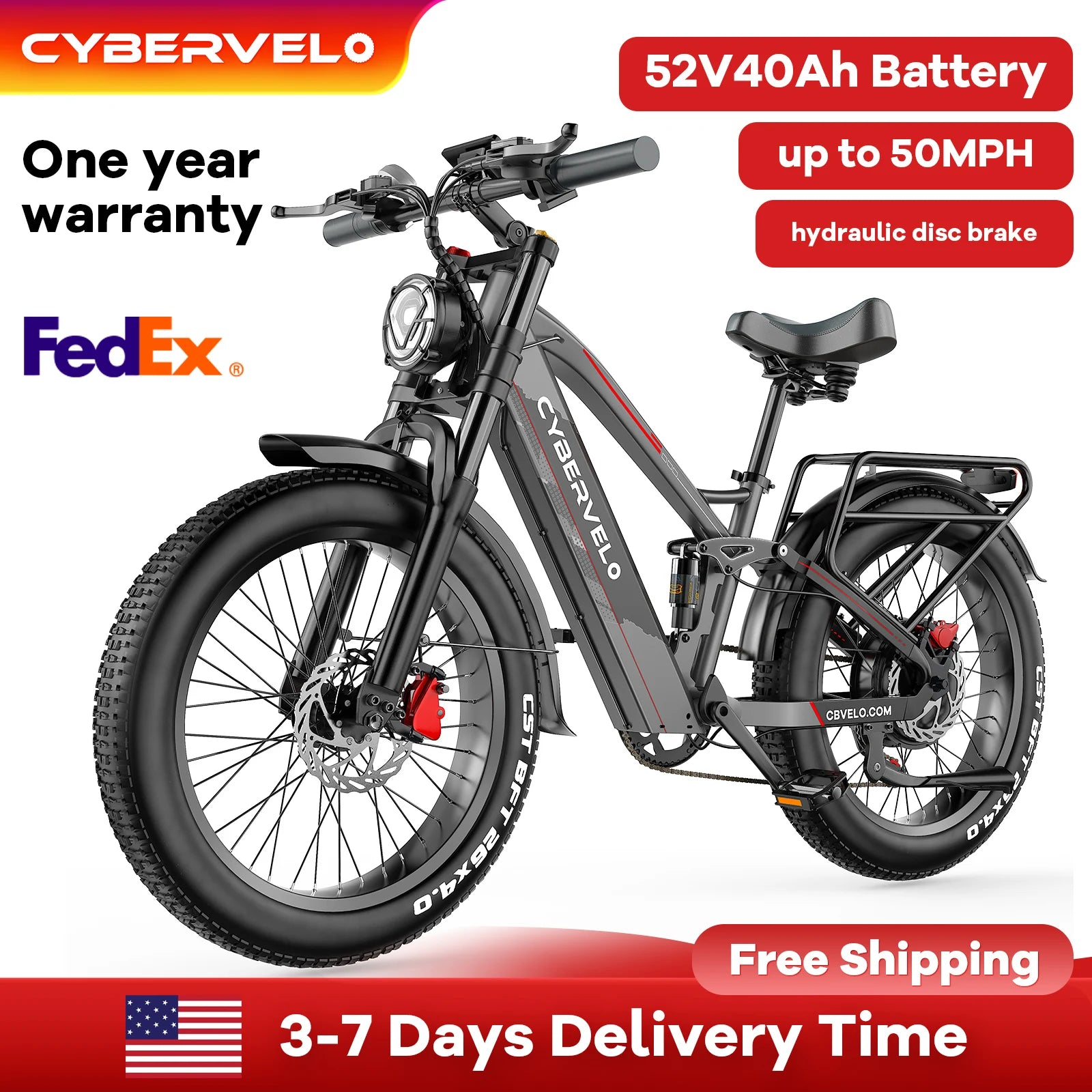 Fast, powerful Ebike-MTB, 5000W Motor