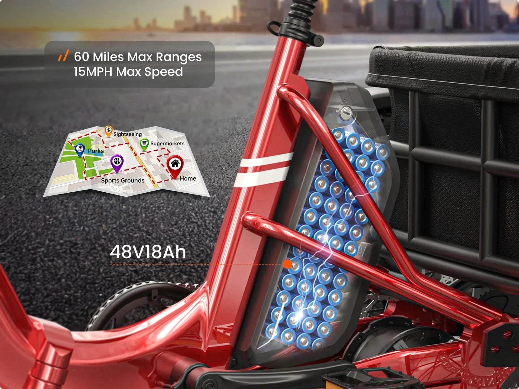 Husky Electric Trike 960W