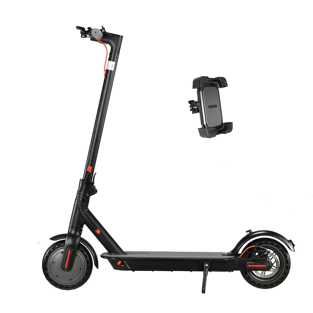 Foldable Electric Scooter for Adults, 8.5'' Solid Tires, Dual Brake System, Lightweight APP