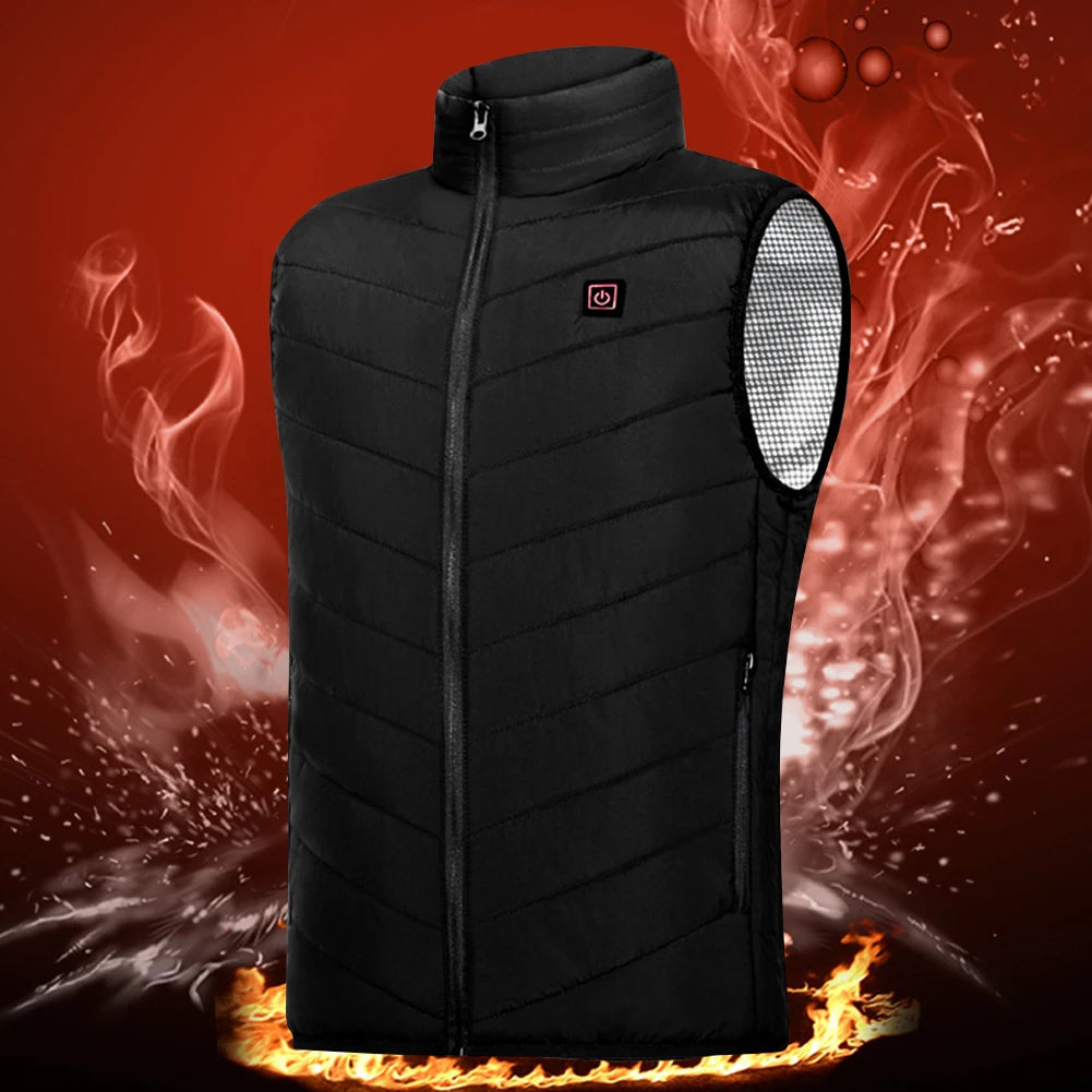 Unisex Electric Heated Vest — Battery Powered Warmth