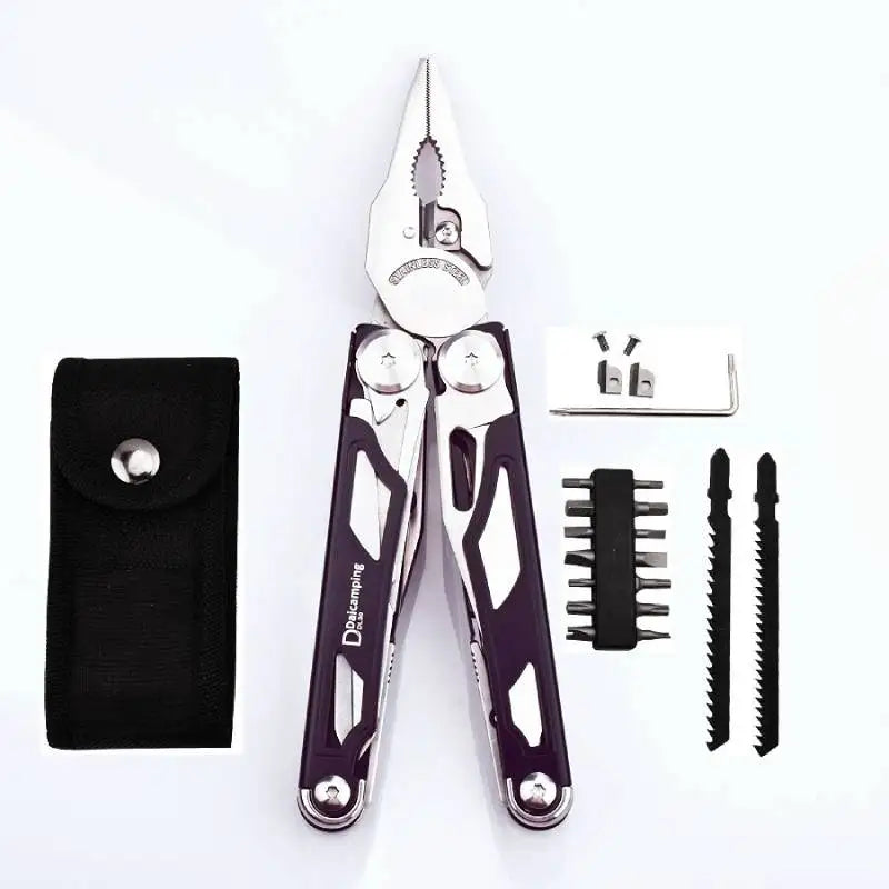 Multi-Tool Survival Pliers — Folding Knife Included