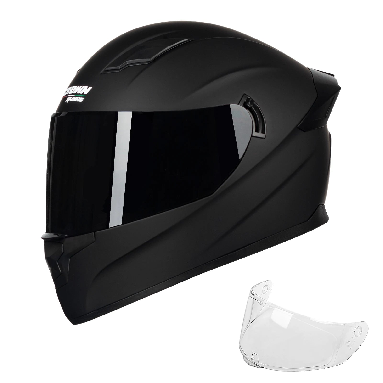 DOT Certified Motorcycle Helmet with Double Visors - Built-in Sun Visor, Unisex for Men and Women