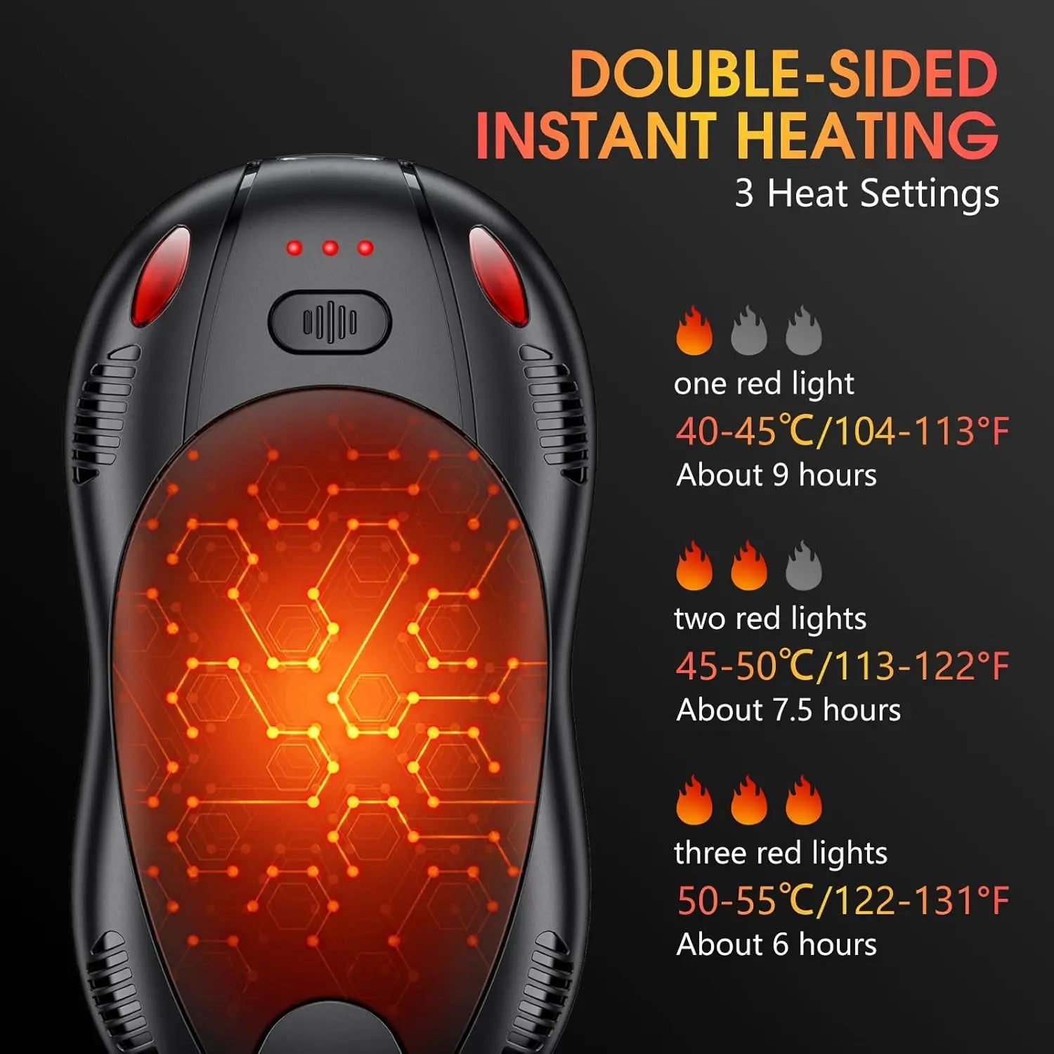 Rechargeable Hand Warmers — 10000mAh Power Bank