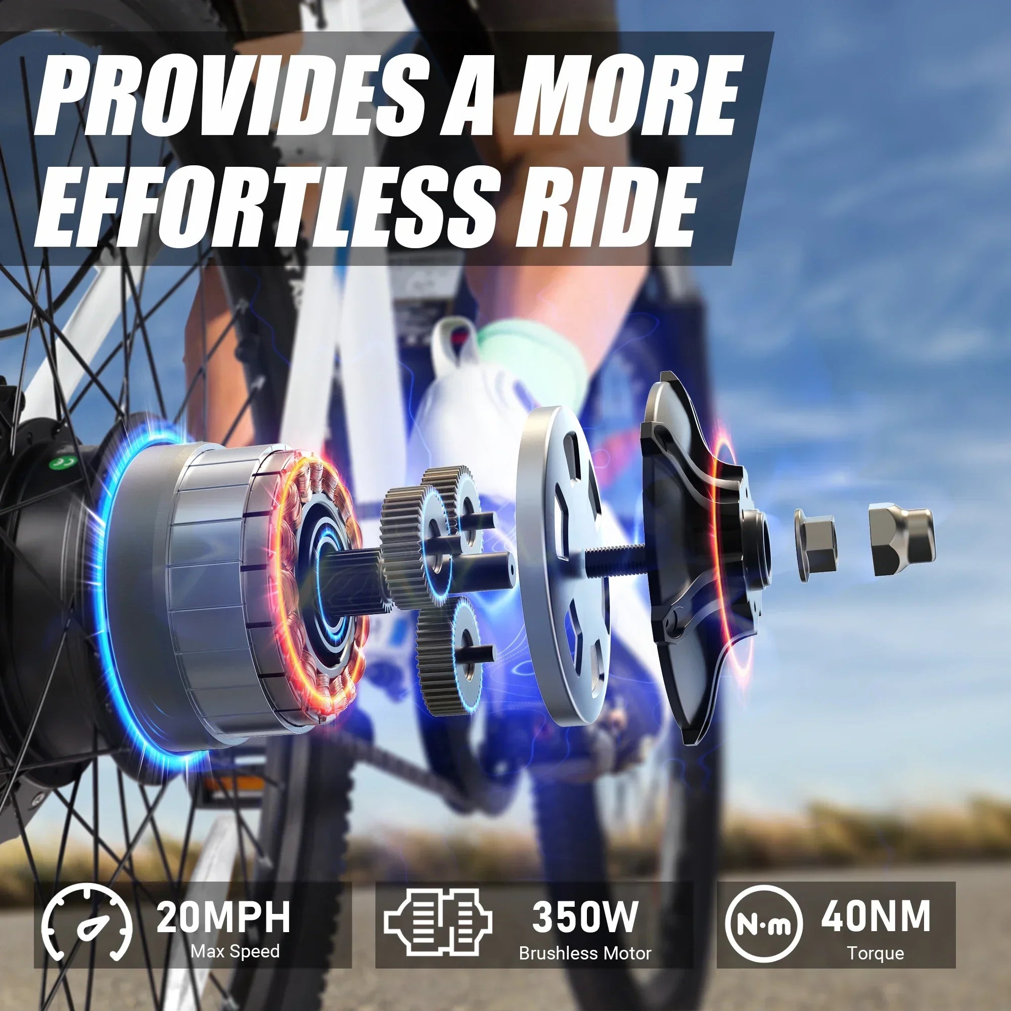 E-Bike For Adults 36V 7.8Ah Battery Mountain Electric Bike 250W Motor 24 Inch Tires