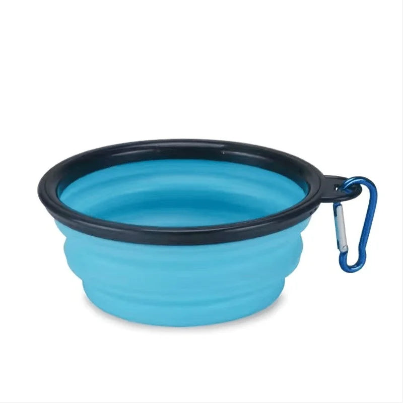 Collapsible Silicone Pet Bowl — Portable Food & Water