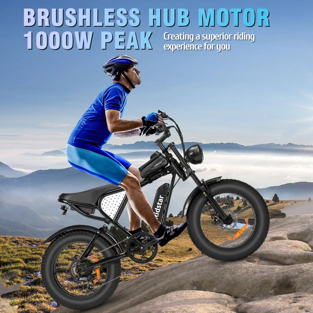 Fat Tire Electric Bike 1200W — Heavy-Duty Power