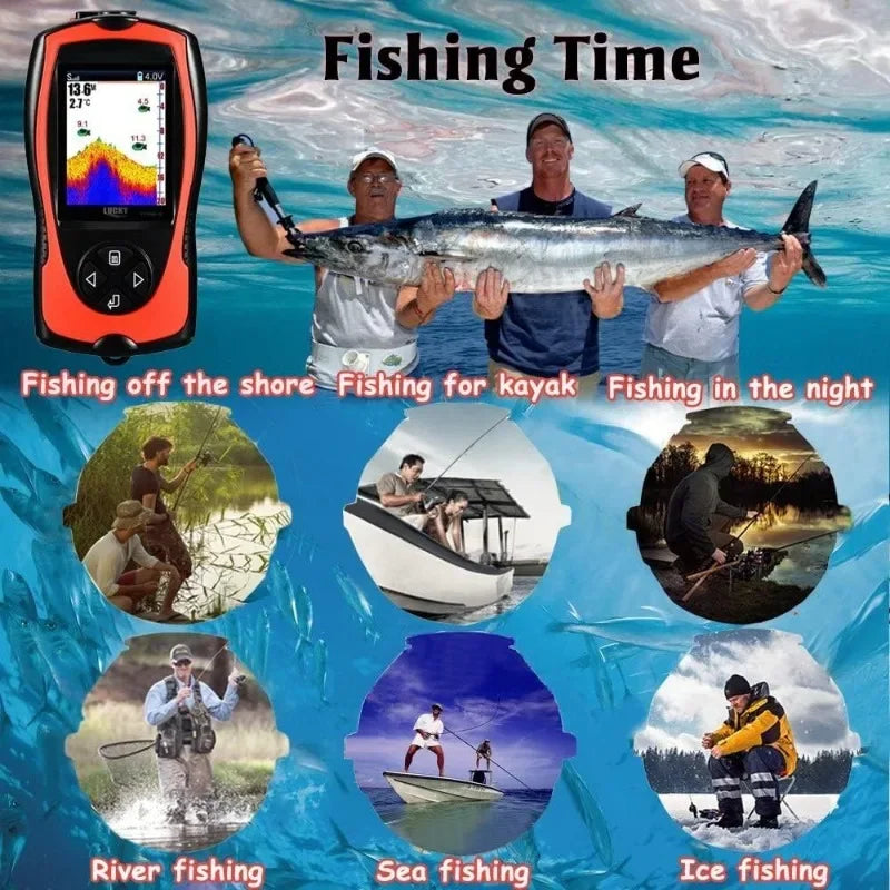 Portable Fish Finder — Handheld Sonar Sensor