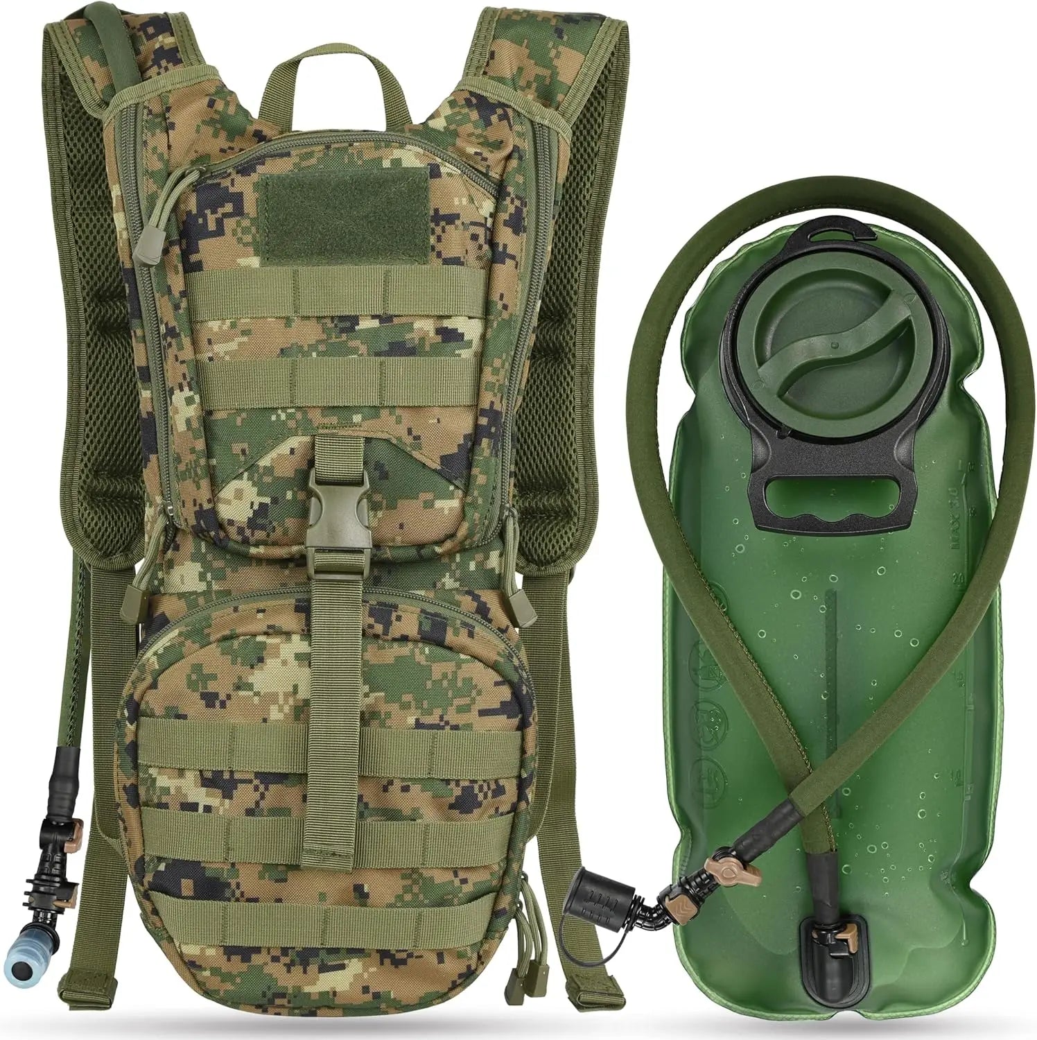Tactical Hydration Backpack — 3L TPU Bladder