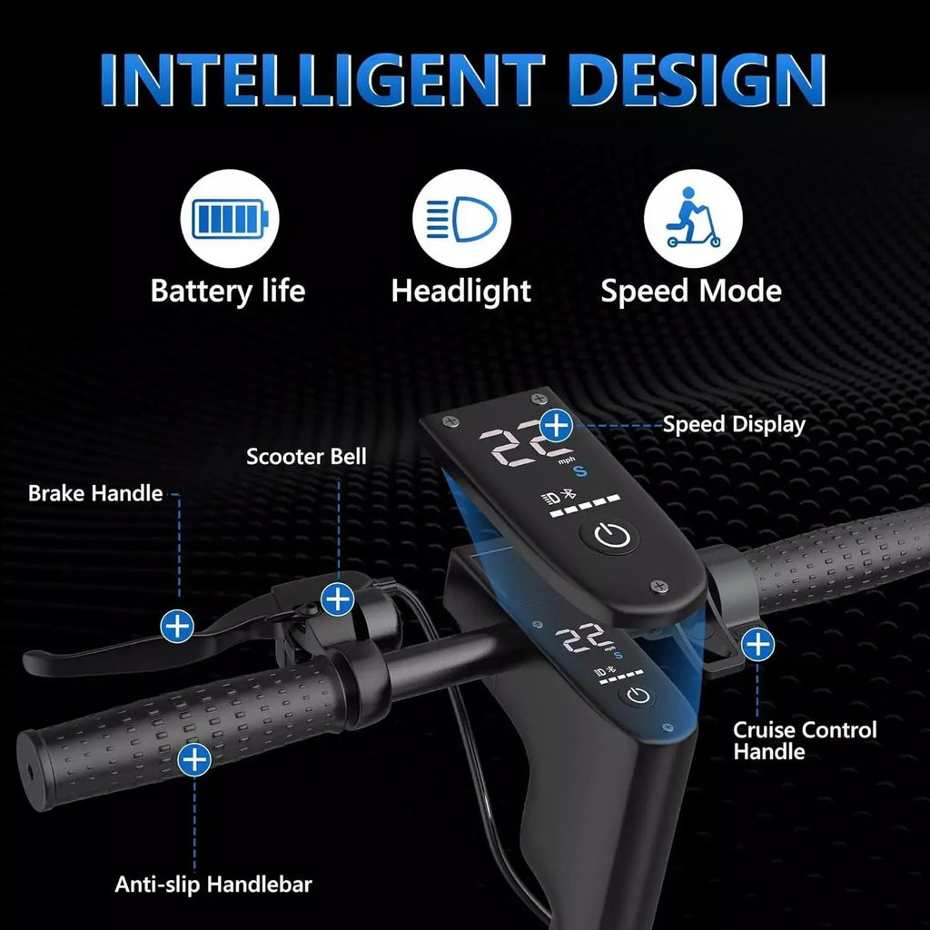 Electric Scooter 500W 22MPH Adult APP Smart Scooter 28 miles Range