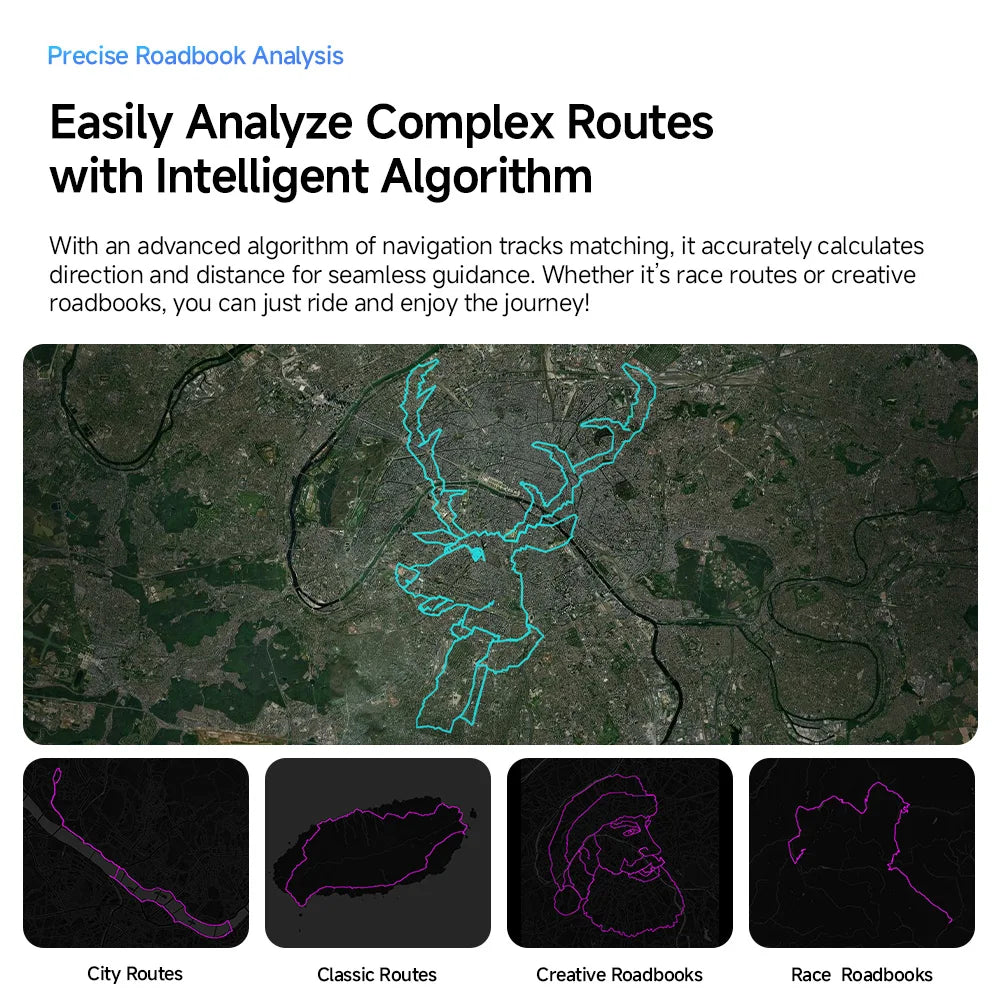Bicycle GPS Computer BiNavi — Touchscreen Navigation