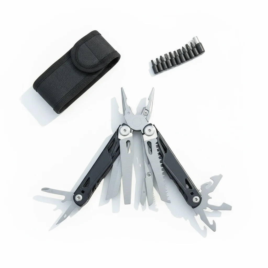 27-in-1 Multitool Pliers — Stainless Steel Survival Tool