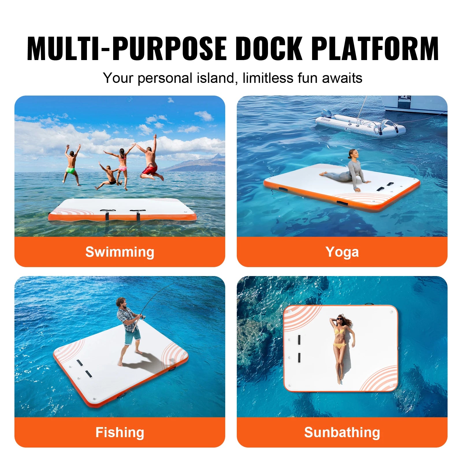 Inflatable Floating Dock — Water Platform