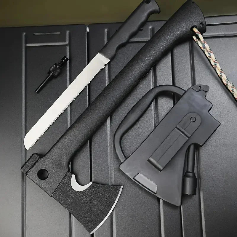 Survival Axe with Fire Starter — All-in-One Tool