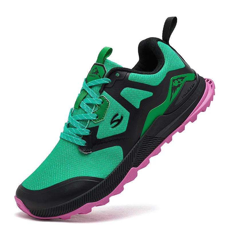 Unisex Hiking Sneakers — Lace-Up Trail Shoes