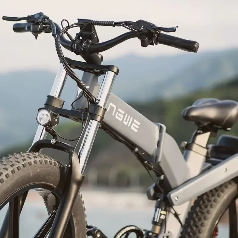 E Bike Folding 1000W Motor, Lithium Battery All-terrain Fat Tire Electric Bike