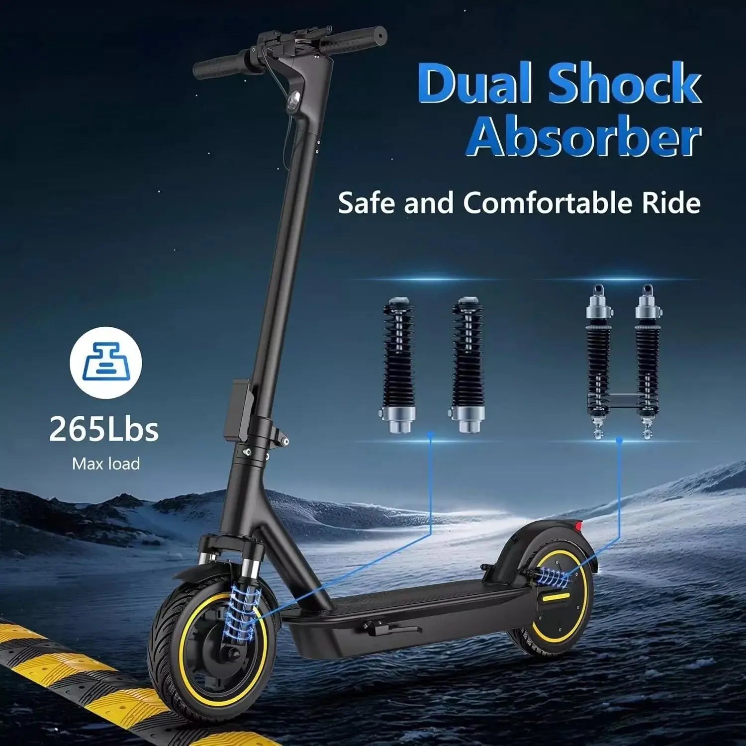 Electric Scooter 500W 22MPH Adult APP Smart Scooter 28 miles Range