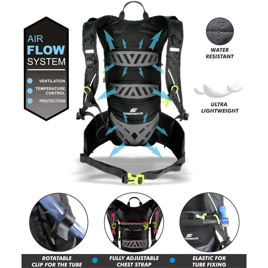 Hydration Backpack 3-in-1 — 2L Water Bladder Included