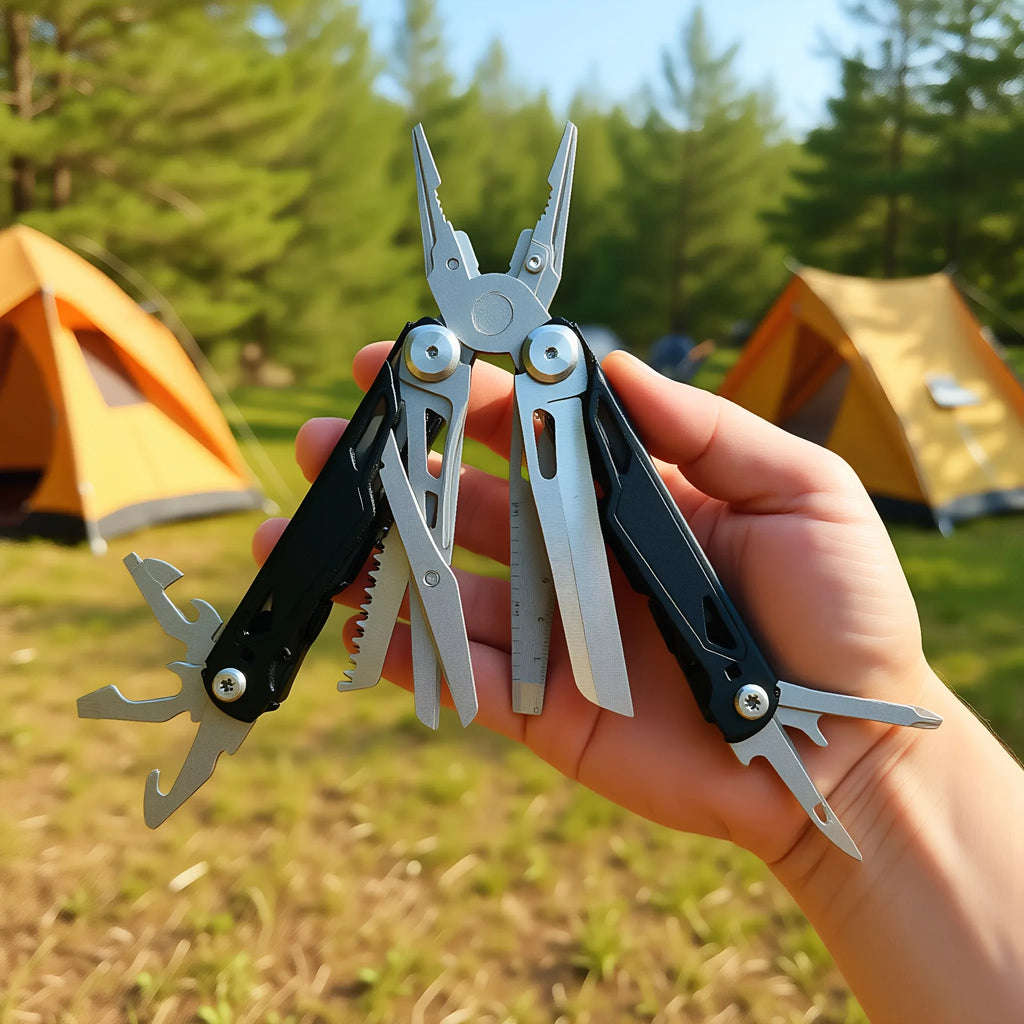 27-in-1 Multitool Pliers — Stainless Steel Survival Tool
