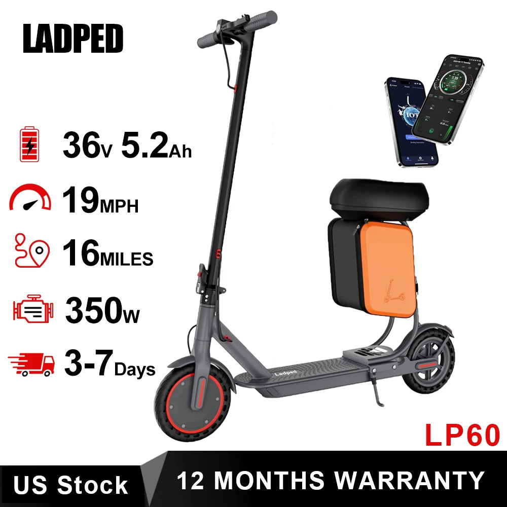 Electric Scooter 350W 19mph Max Speed 8.5inch tire Folding Electric Scooter 16miles Max