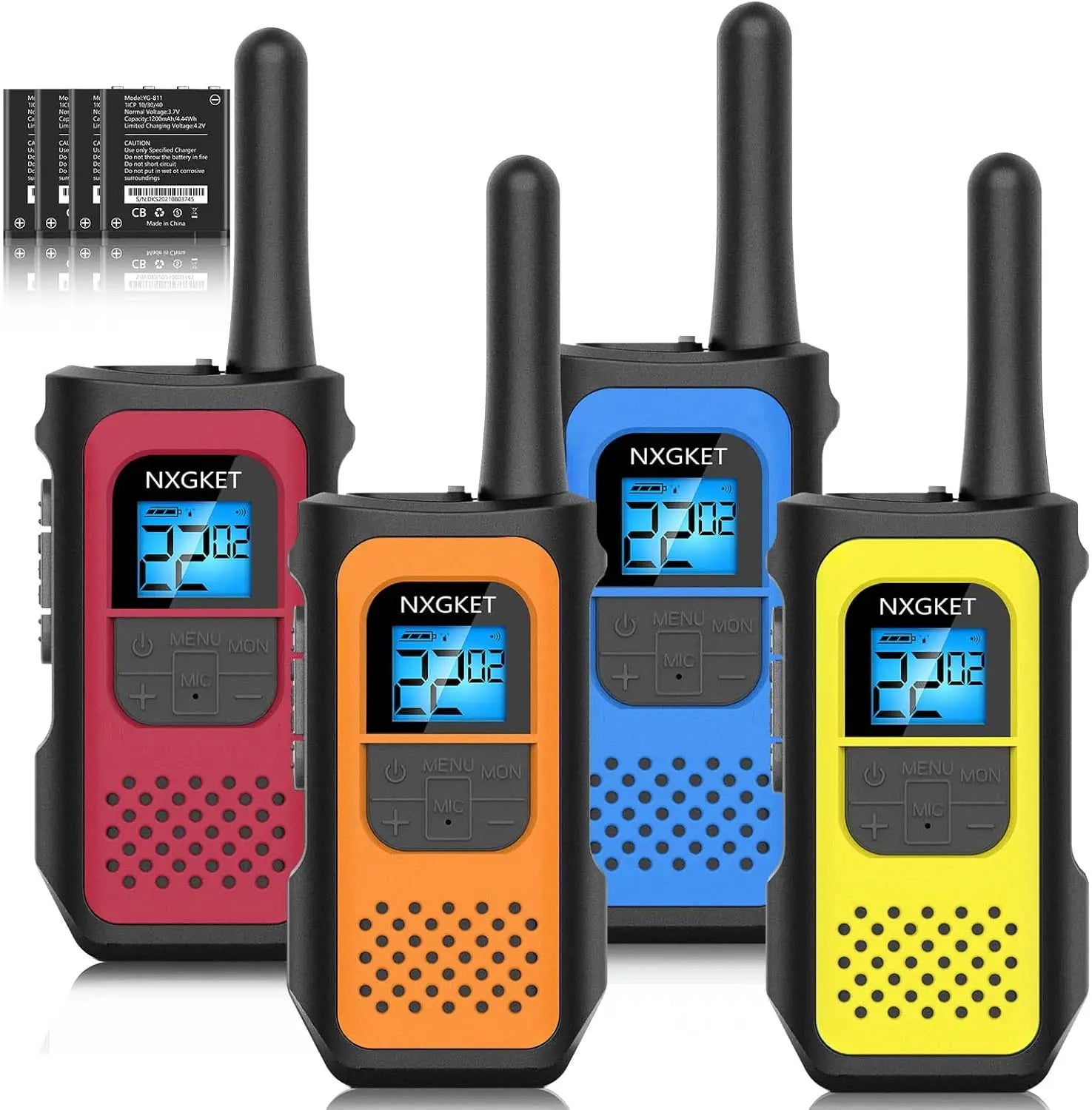 4 Pack Long Range Walkie Talkies