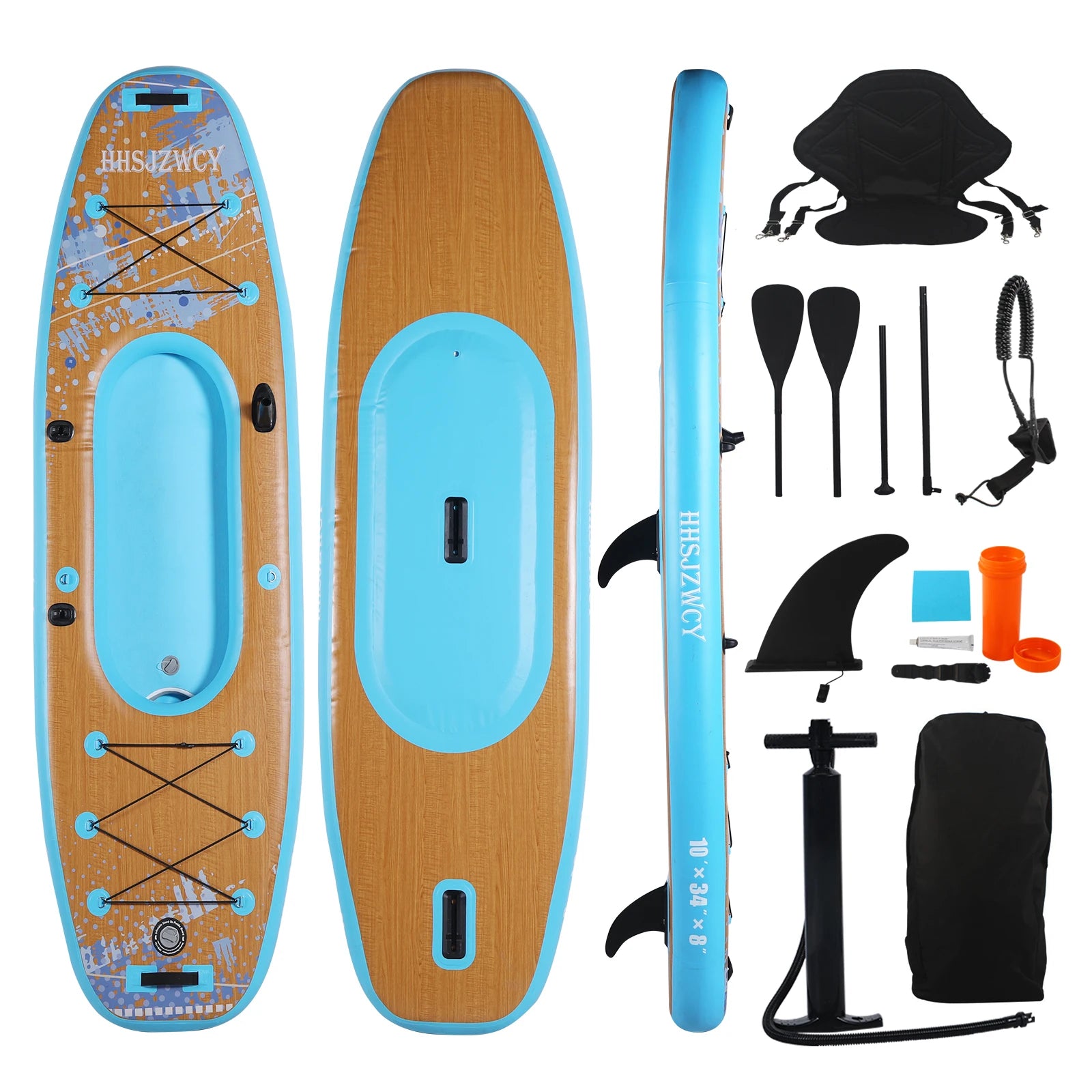 10ft Inflatable SUP Kayak — Paddle Board Hybrid