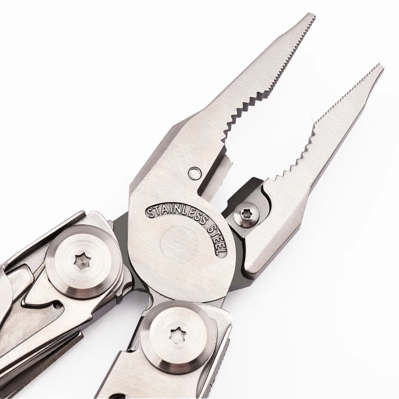 Multi-Tool Survival Pliers — Folding Knife Included