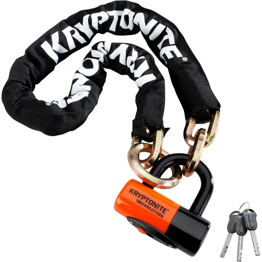 Kryptonite New York 1213 Cinch Ring Bike Chain Lock 4.2 Feet Long