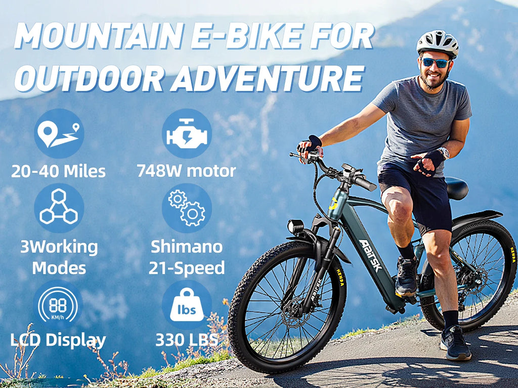 Electric Mountain Bike 400W — Entry-Level Power