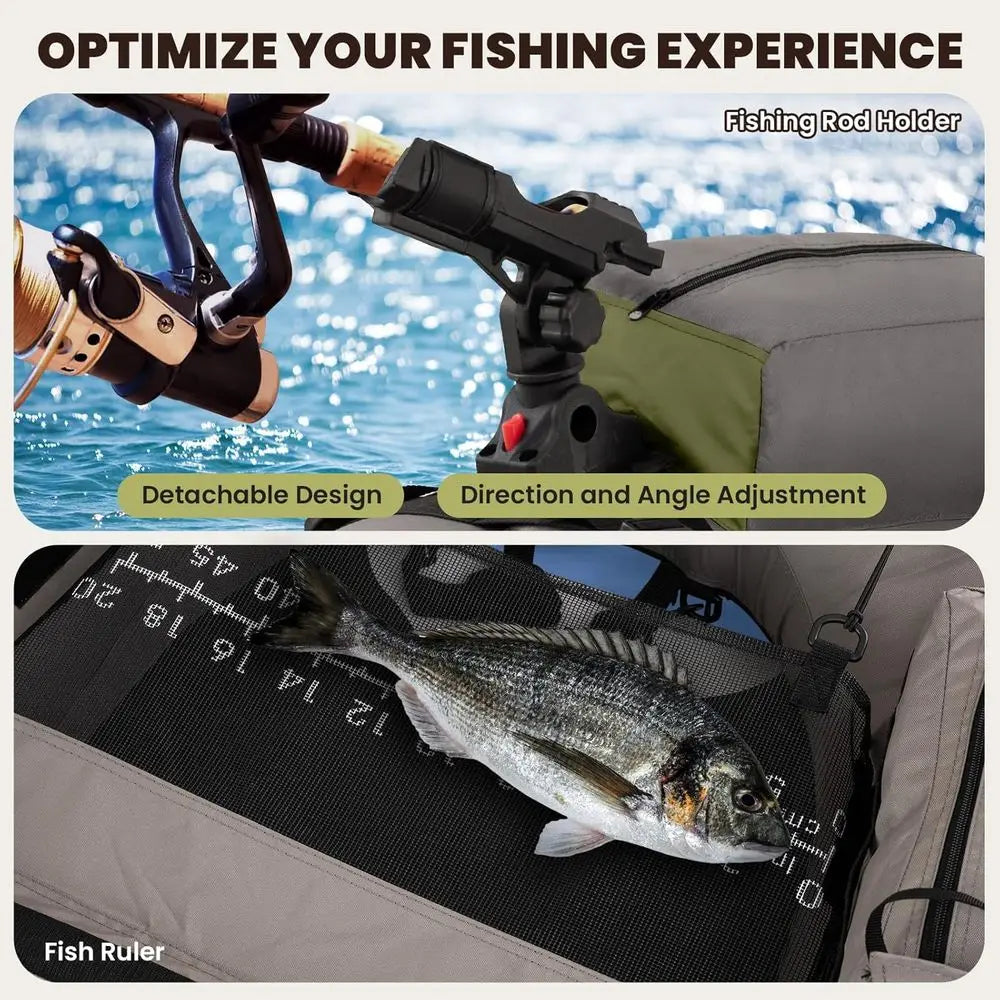 Inflatable Belly Boat — Float Tube with Oars