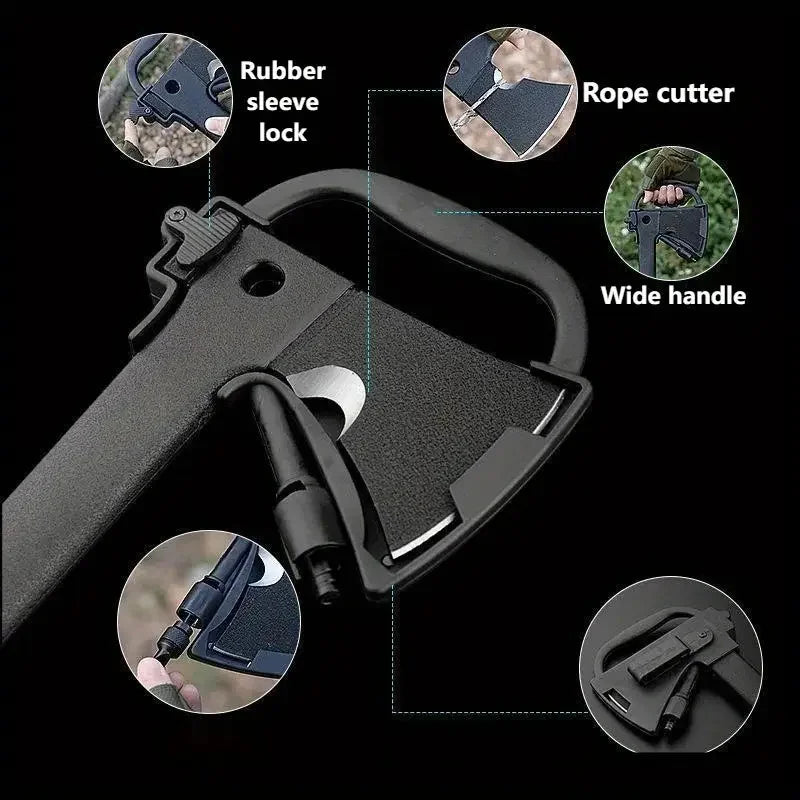 Survival Hatchet Kit — Axe, Saw, Knife & Fire Starter