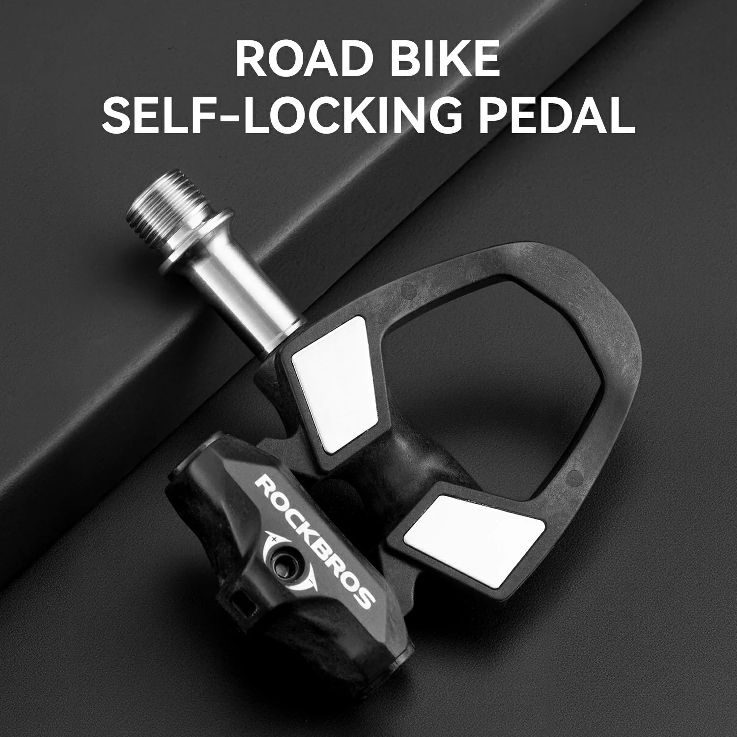 Carbon Fiber SPD Clipless Road Bike Pedals 9/16'' 180g Titanium Alloy Axle