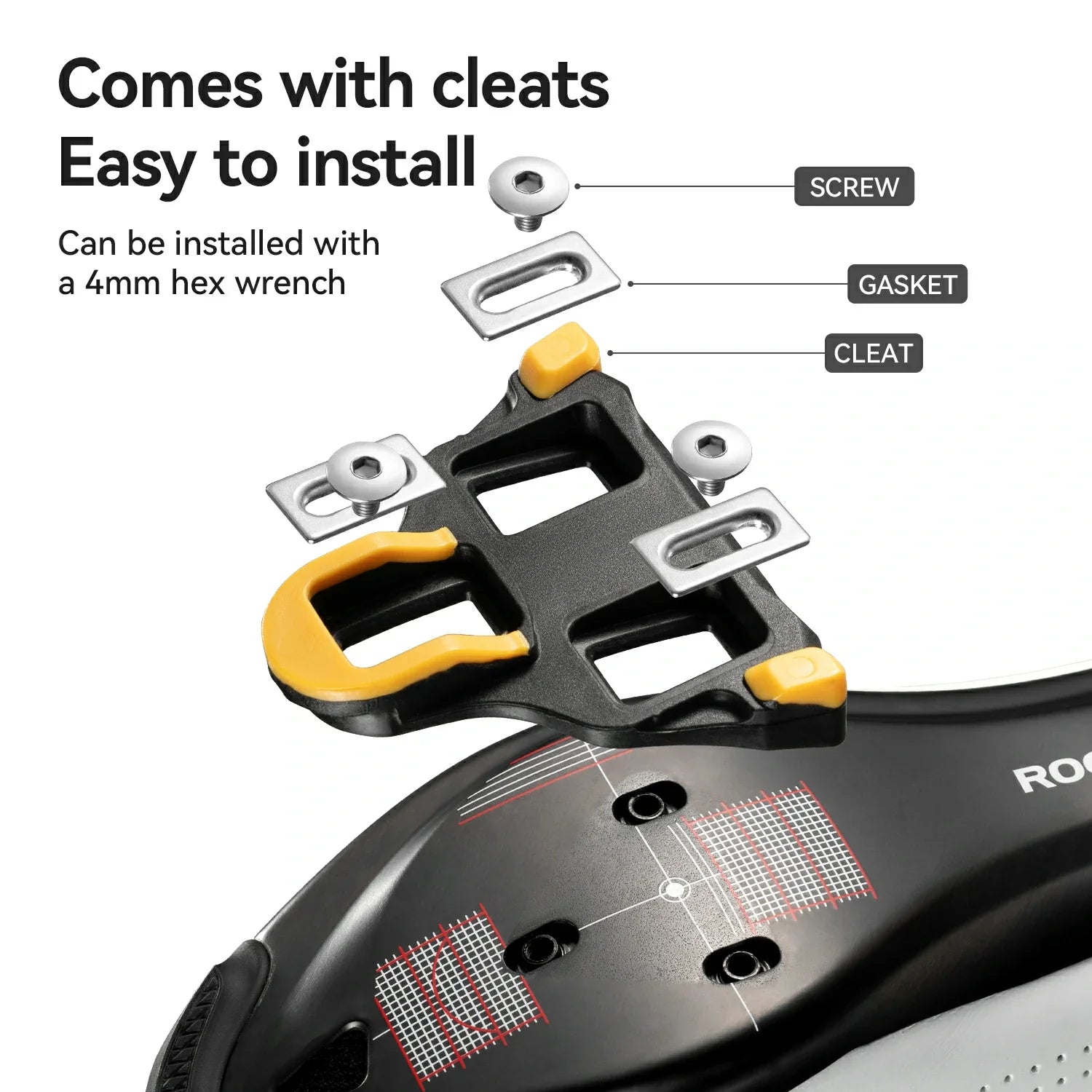 Carbon Fiber SPD Clipless Road Bike Pedals 9/16'' 180g Titanium Alloy Axle