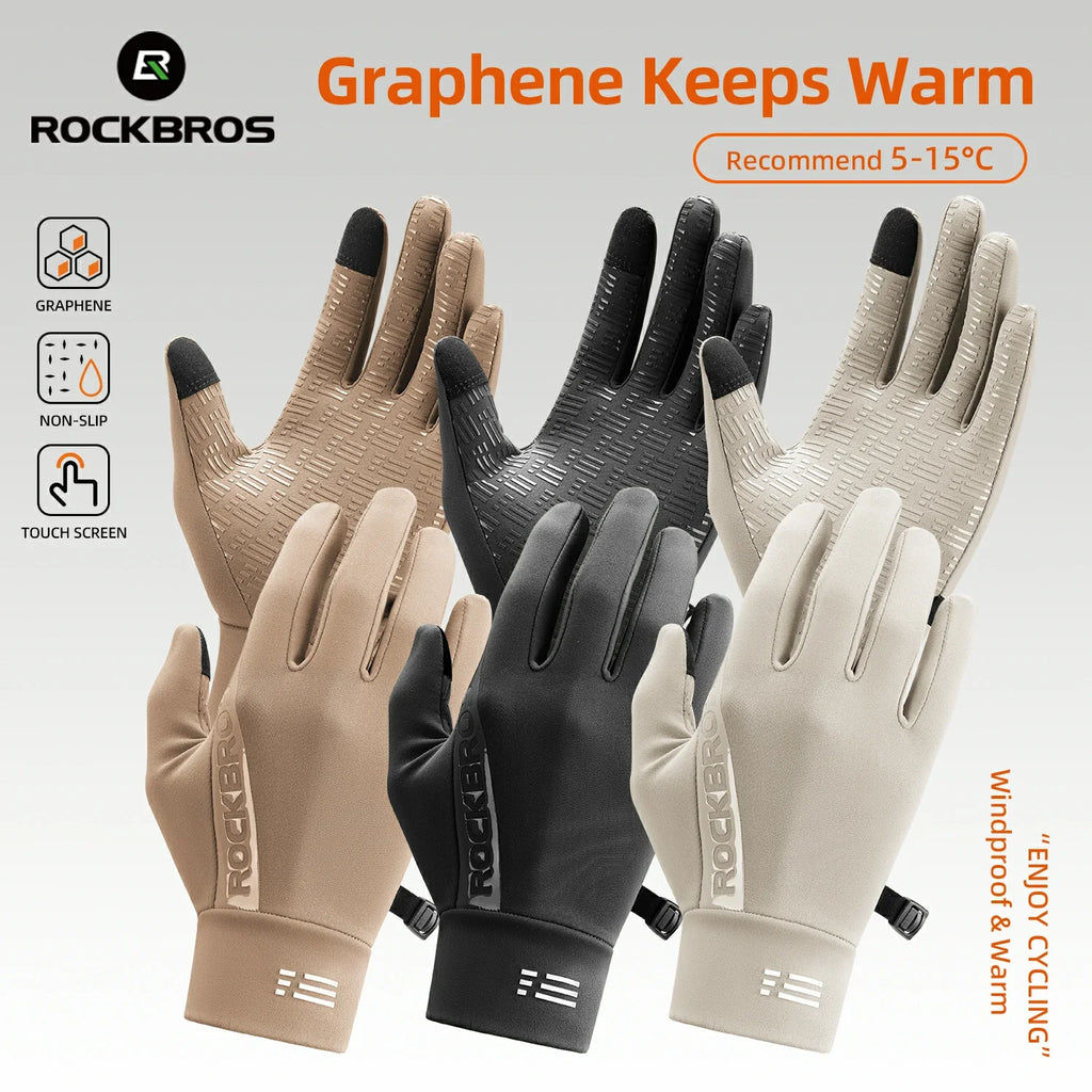 Graphene Winter Cycling Gloves — 41–59°F