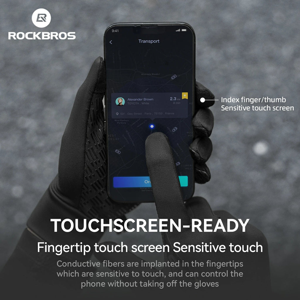 Graphene Winter Cycling Gloves — 41–59°F