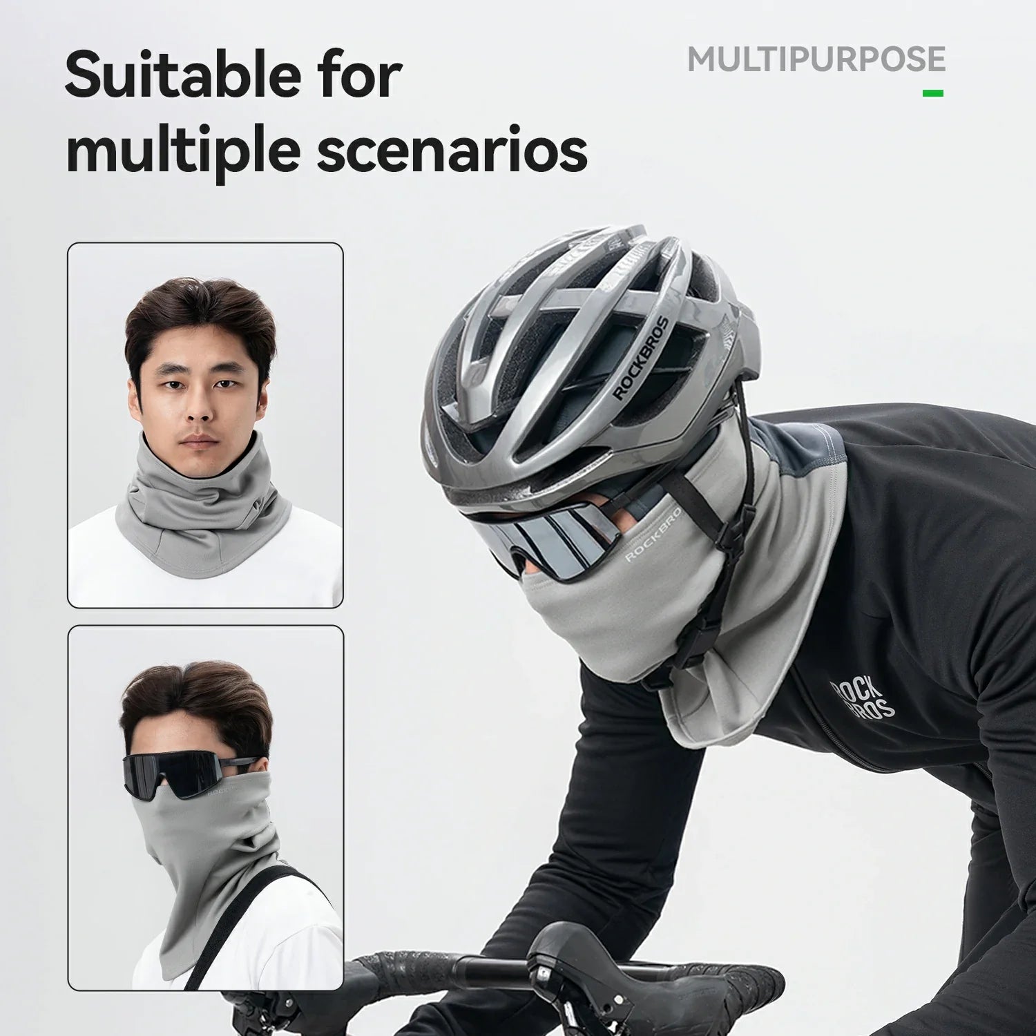 Winter Fleece Balaclava — Helmet Liner, 15–50°F
